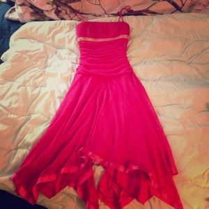 Pink juniors prom/ semi formal dress worn one time