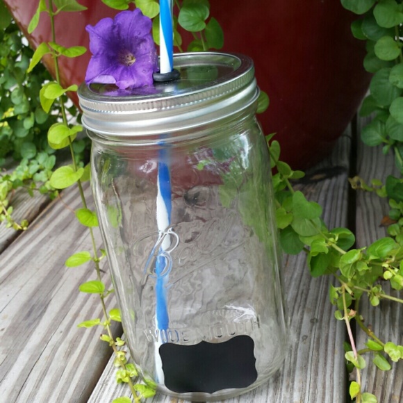 Summer Mason Jar Cup