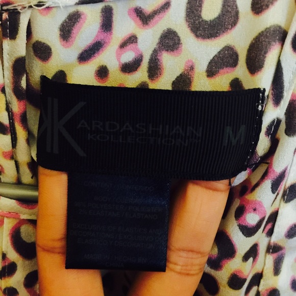 Kardashian Kollection!! Pink/purple leopard Top! - Picture 2 of 2