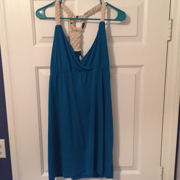 No Boundaries Tops - Blue tank top