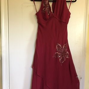 Brand new BCBG Marsala color party dress. Size 8.