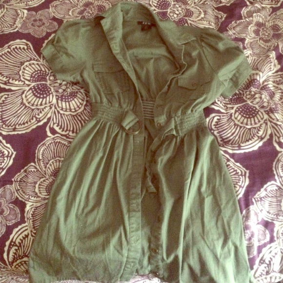 Army green dress