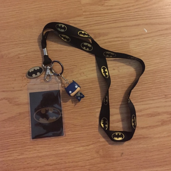 Batman lanyard with Batman key chain.