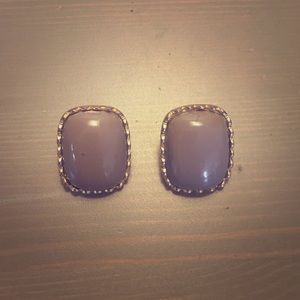 Purple/grey earring