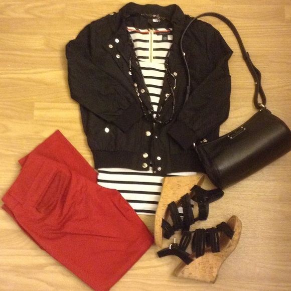 *SOLD* Black Bomber Jacket