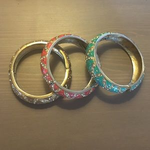 Multicolored bangle bracelet