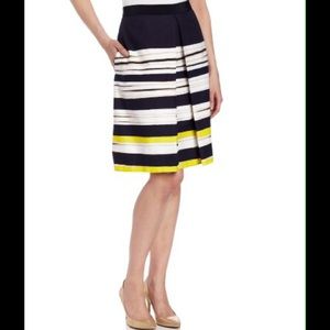 Anne Klein Painterly Stripe Skirt
