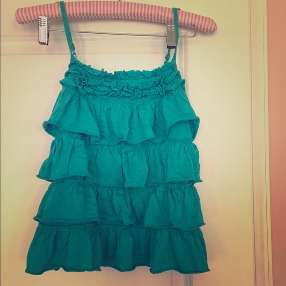 Express ruffled tank top