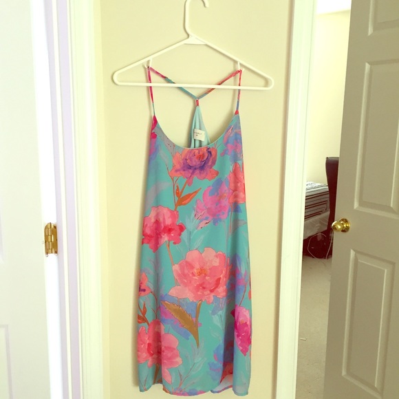 Lulu's Pastel Floral Shift Dress