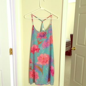Lulu's Pastel Floral Shift Dress