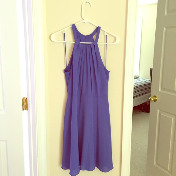 Express Pale Blue Halter Dress