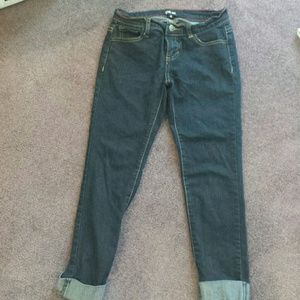 One pair of dark wash Cello jeans
