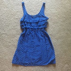 ✨ Blue and White Polka Dot Dress, by Xhilaration