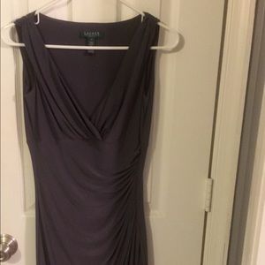 Worn once Ralph Lauren charcoal gray dress. Size 2