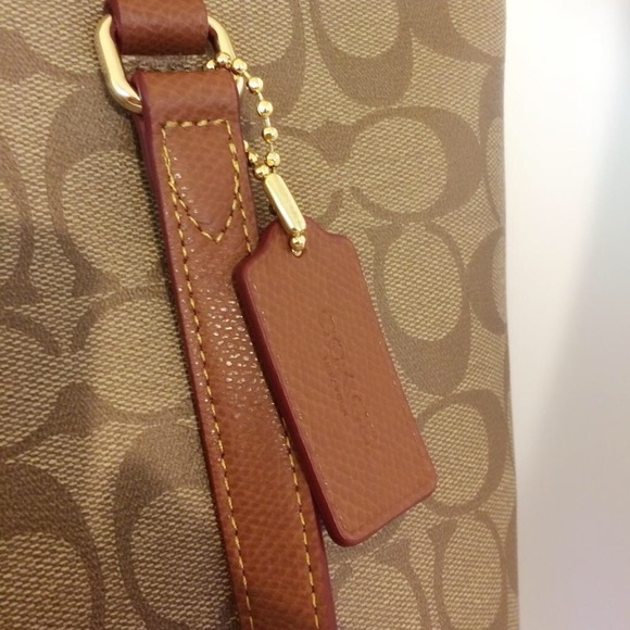 Coach Signature Zip Top Tote - Picture 3 of 4
