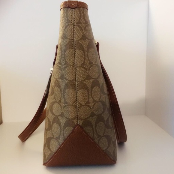 Coach Signature Zip Top Tote - Picture 4 of 4