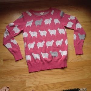 Pink sheep sweater