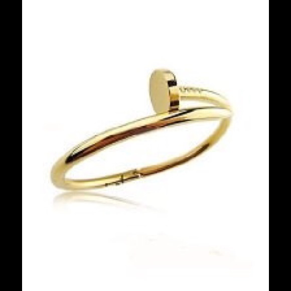 Gold Nail Style Bracelet - Picture 3 of 3