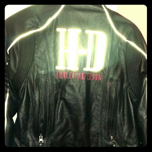💖🎀👑Harley Davidson girly leather riding jacket