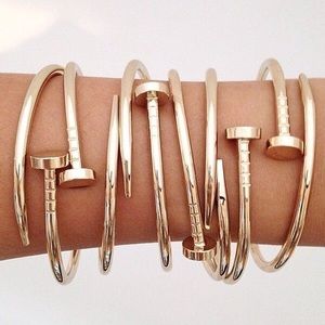 Rose Gold Nail Bracelet