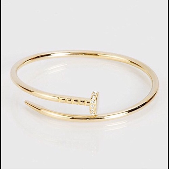 Rhinestone Nail Style Bracelet - Picture 2 of 3