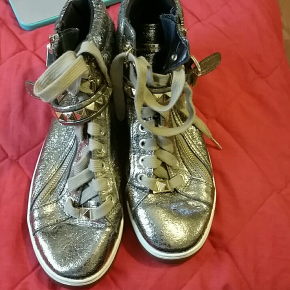 MICHAEL Michael Kors Shoes - Michael Kors Glam studded Gold high top