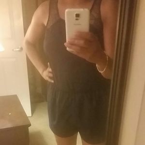 Navy Romper Size Large