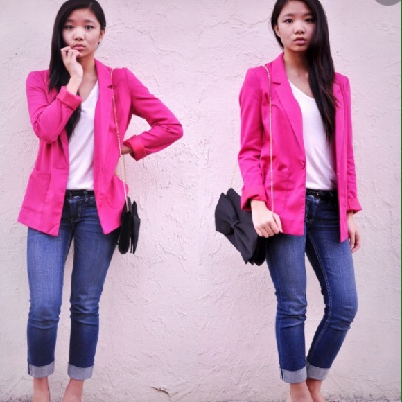 Hot pink H&M Blazer