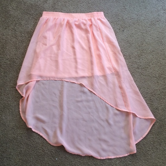 Pink Sheer Skirt