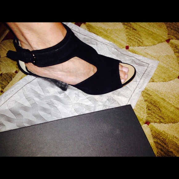 Proenza Schouler open toe suede/ patent booty - Picture 2 of 3