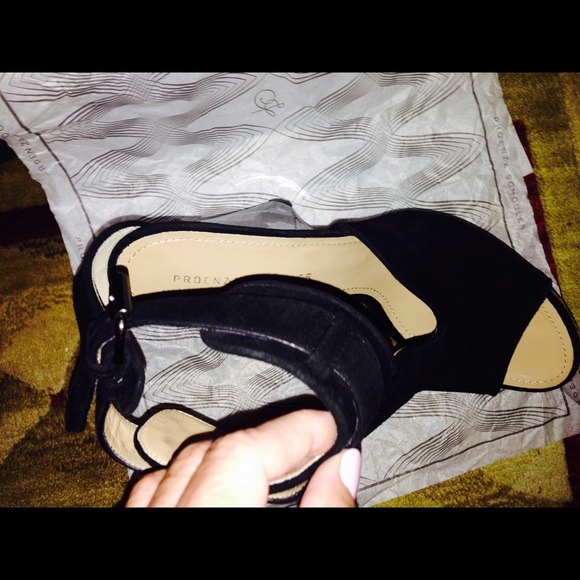Proenza Schouler open toe suede/ patent booty - Picture 3 of 3