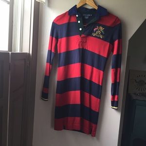 Women's stripped Polo dress