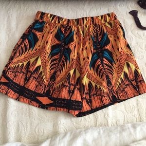 Tyche Printed Silky Shorts