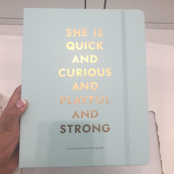 Kate Spade "she is quick" planner 2016