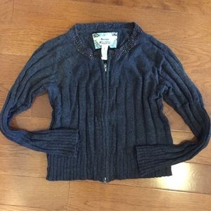 Hollister zip-up cardigan