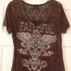 Mixed Material Tshirt