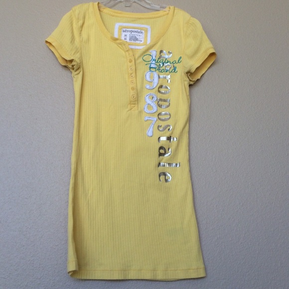 Yellow Aeropostale t shirt