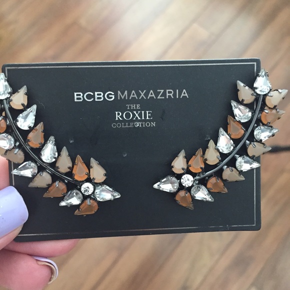 BCBG Jeweled Ear Cuff (set of two)
