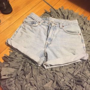Vintage high waisted Levi shorts