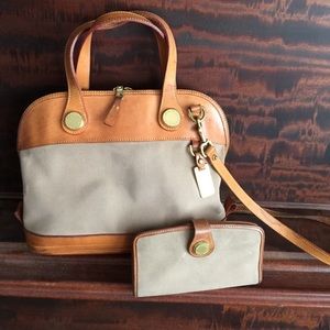 Vintage Dooney and Bourke with matching wallet.