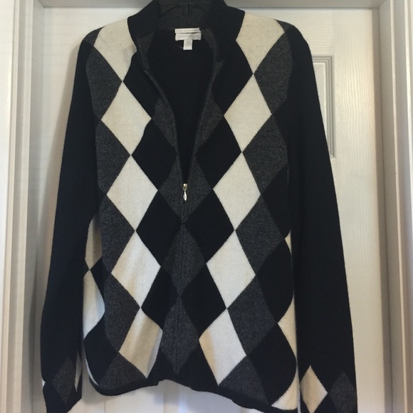 Argyle cashmere sweater