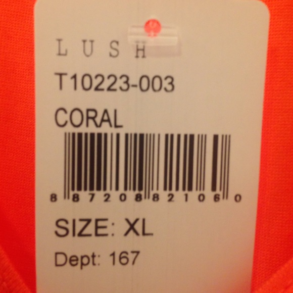 Women's XL Lush tank top with buttons - Picture 2 of 3