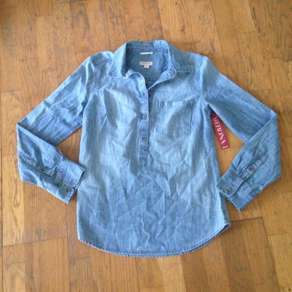 Merona denim chambray shirt