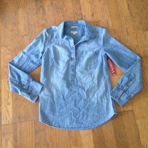 Merona denim chambray shirt