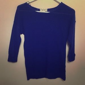 royal blue sweater