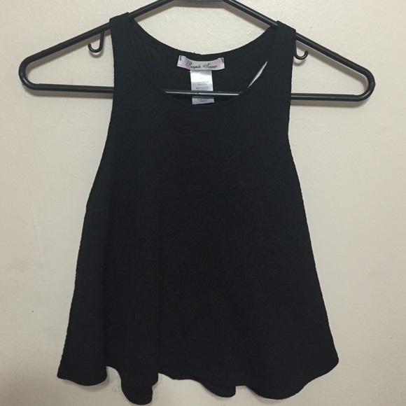 all black crop top