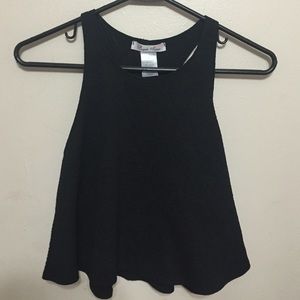all black crop top