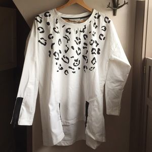 Oversized ladies long sleeve shirt