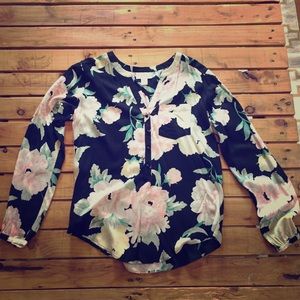 LOFT Floral Blouse