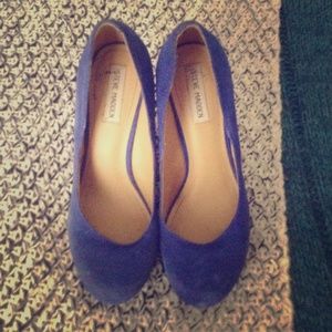 Size 9.5 Royal blue Steve Madden Wedges